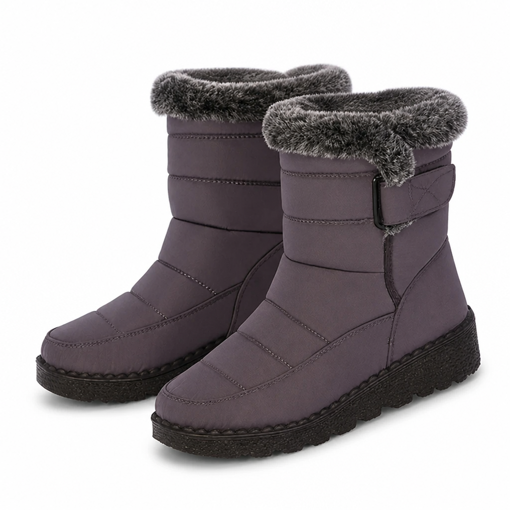 Lined women's winter boots - water-repellent & slip-resistant