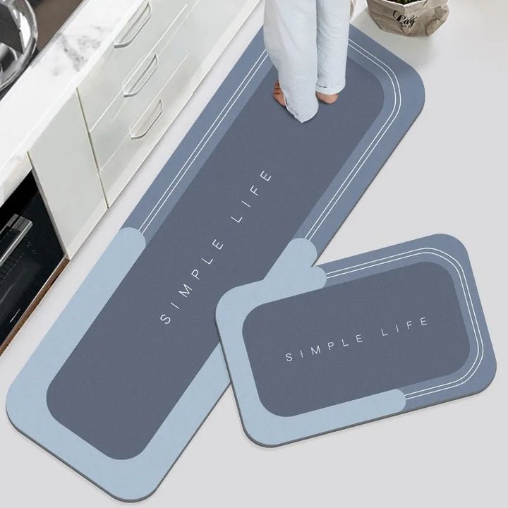 Microfibre floor mat non-slip – highly absorbent for kitchen and bathroom