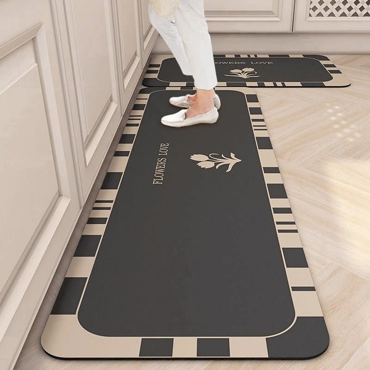 Microfibre floor mat non-slip – highly absorbent for kitchen and bathroom