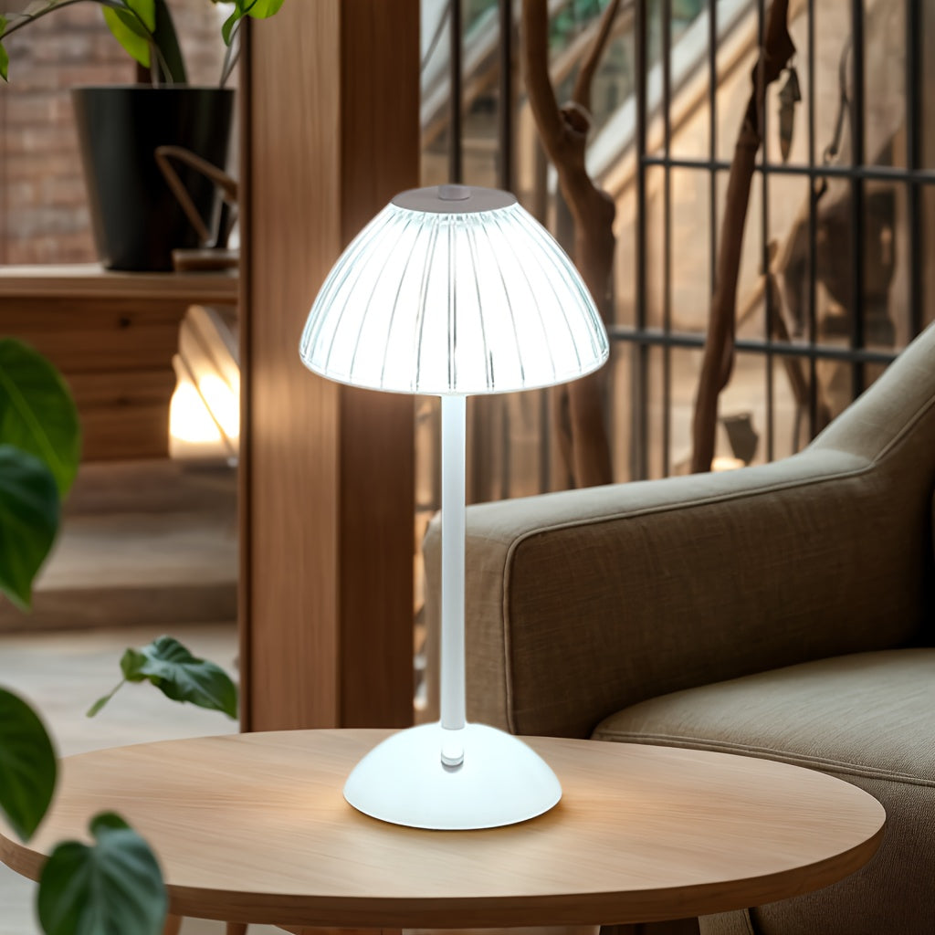 Dimmbare LED Tischlampe mit Kristallschirm für Innenräume