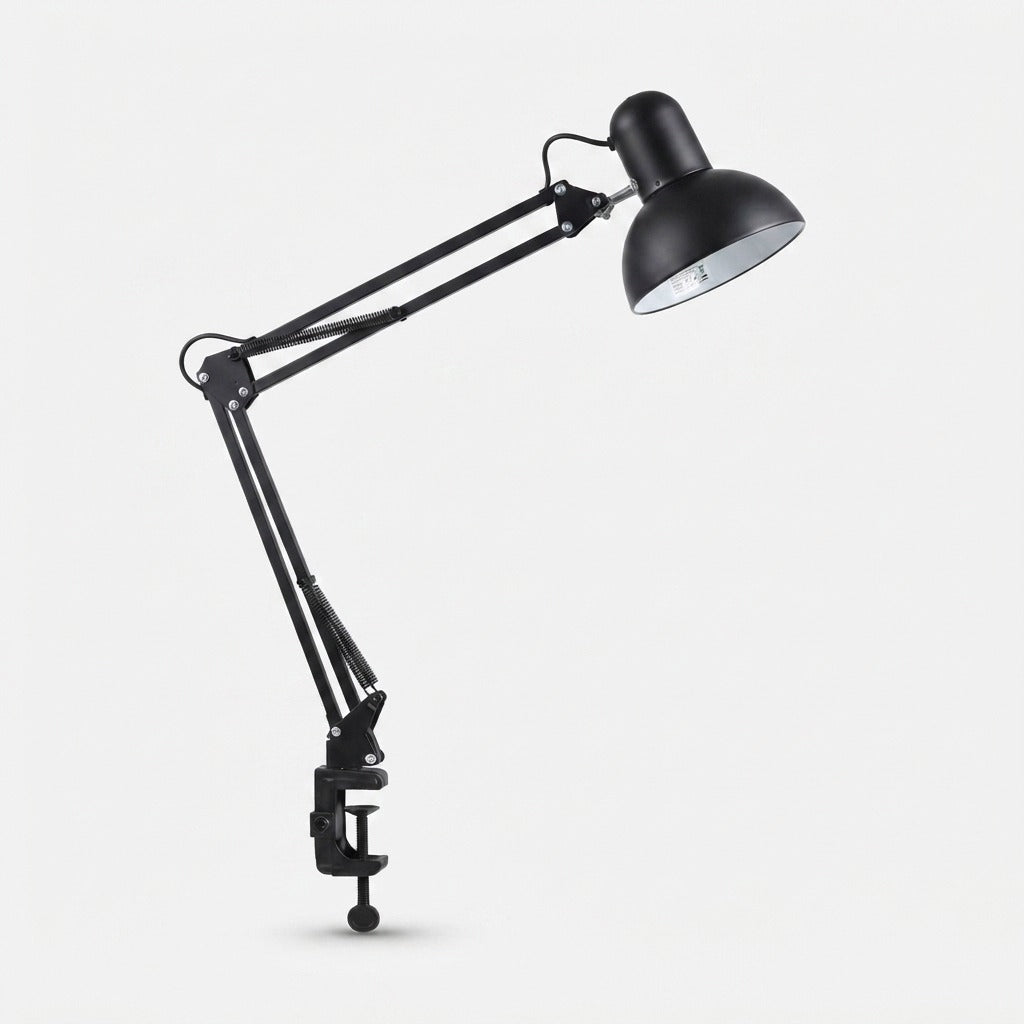 Schreibtischlampe mit verstellbarem Arm und Tischklemme