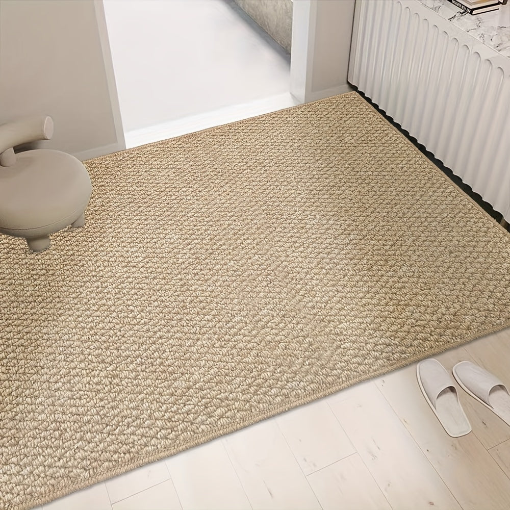 Washable non-slip doormat - braided texture for the entryway