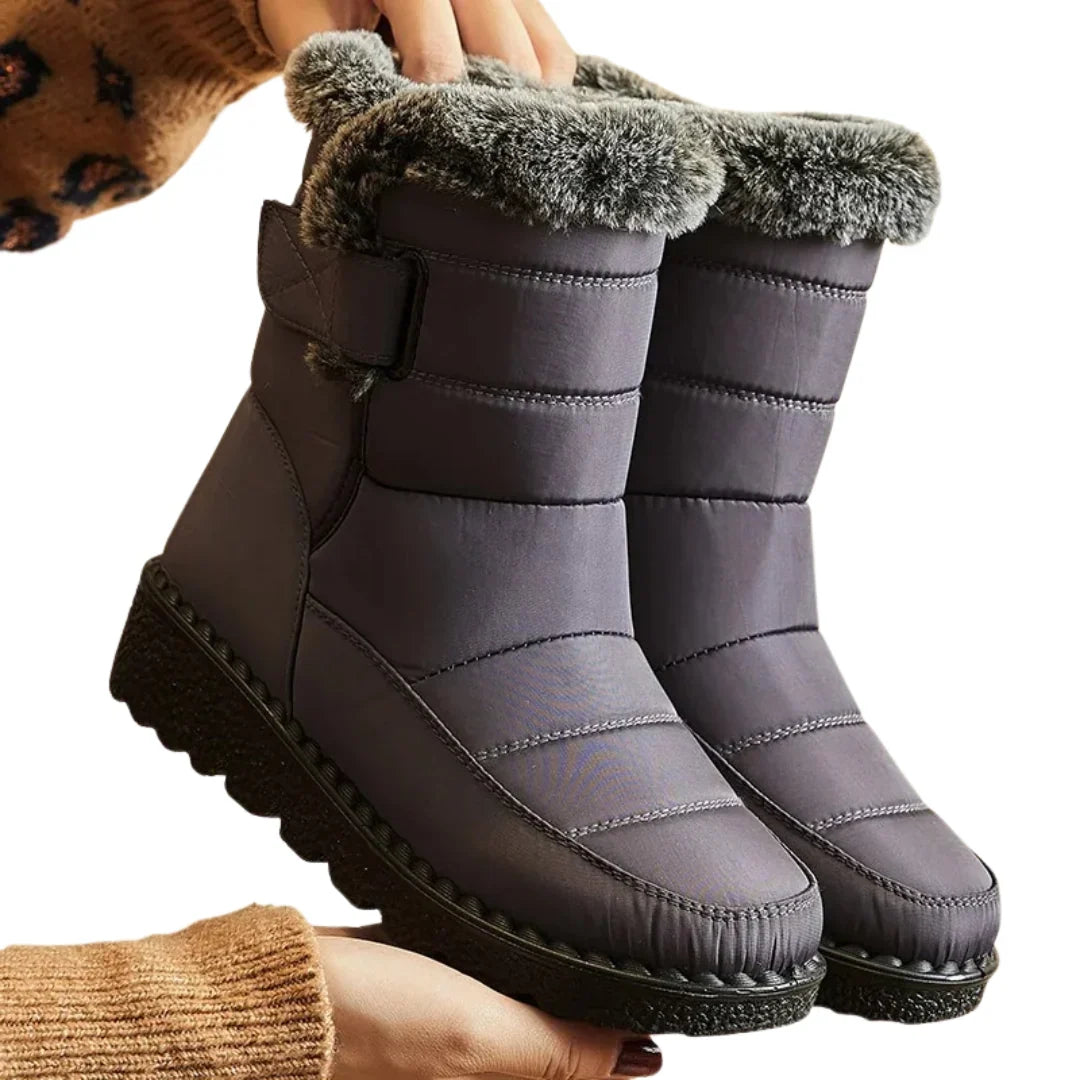 Lined women's winter boots - water-repellent & slip-resistant