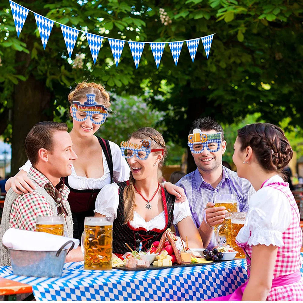 Oktoberfest Party Glasses Set – 24 Pieces Made of Plastic