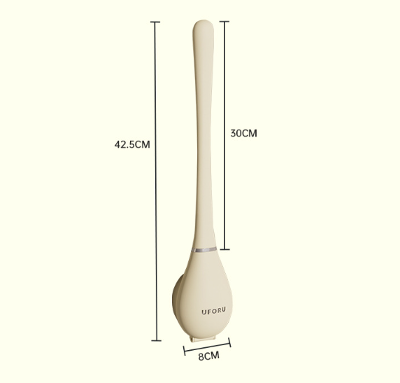 Silicone toilet brush - hygienic, flexible, and wall-mountable