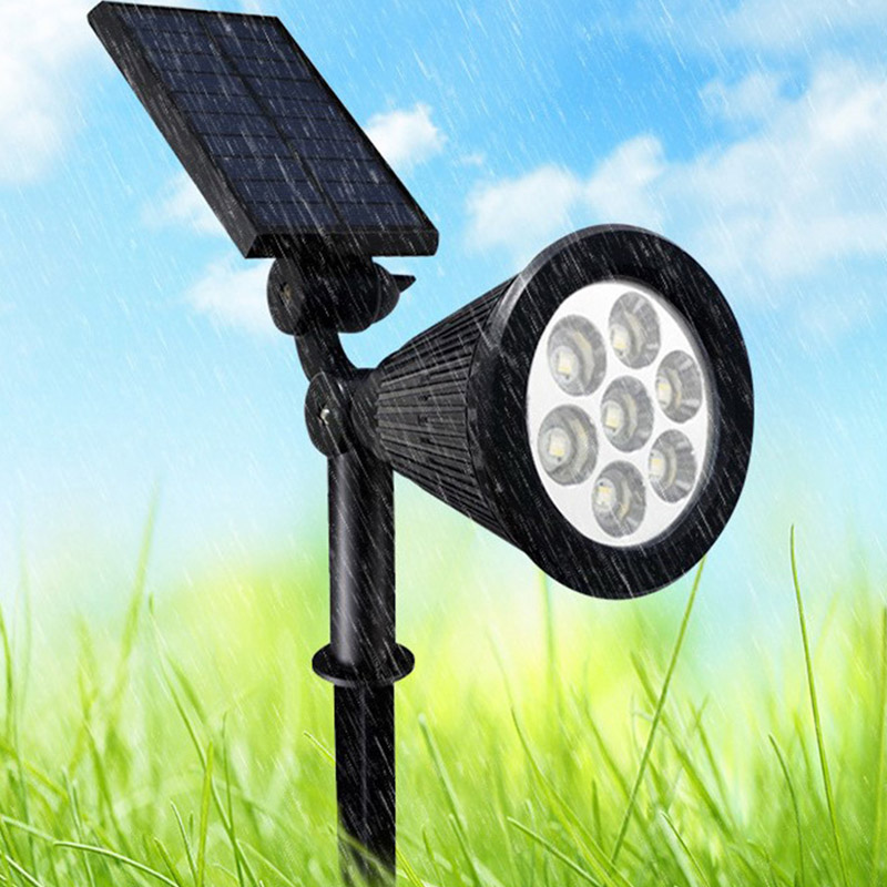 Solarer LED-Außenstrahler – automatische Gartenbeleuchtung ohne Strom