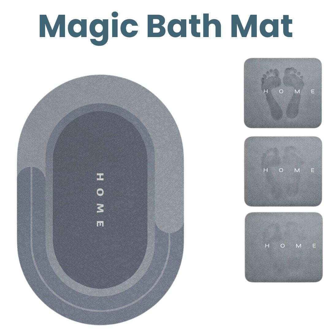 Non-slip, absorbent bathroom mat – quick-drying
