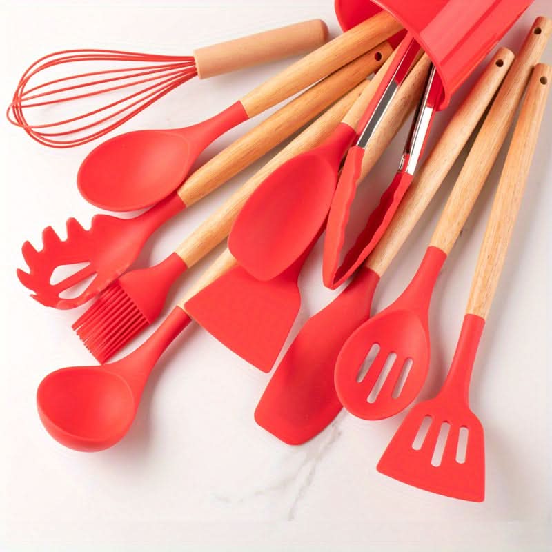 Silikon Küchenutensilien Set 12-teilig – hitzebeständig & BPA-frei