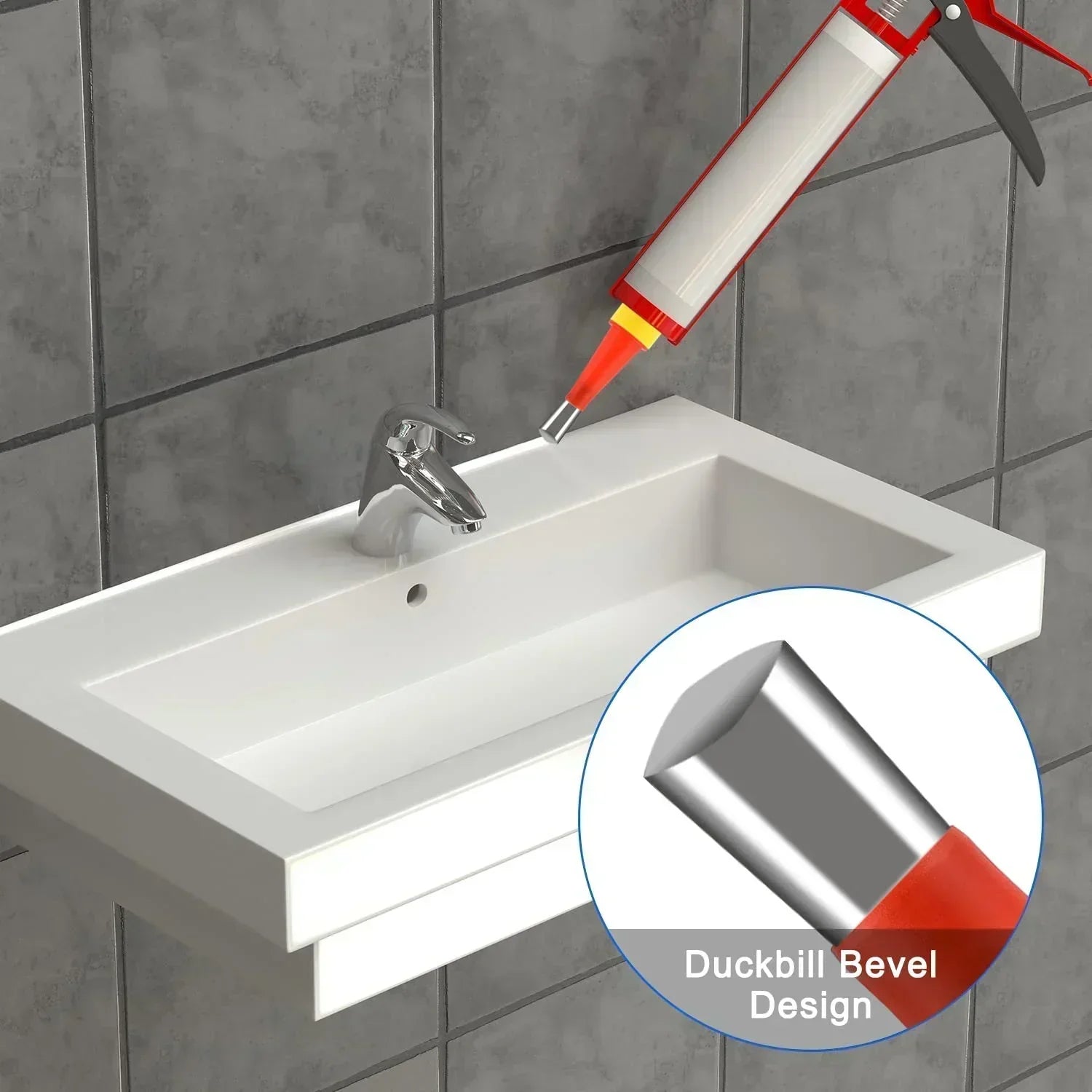 Dichtungswerkzeug Set Düsen Für Silikon Abdichtung Anwendung product image 7