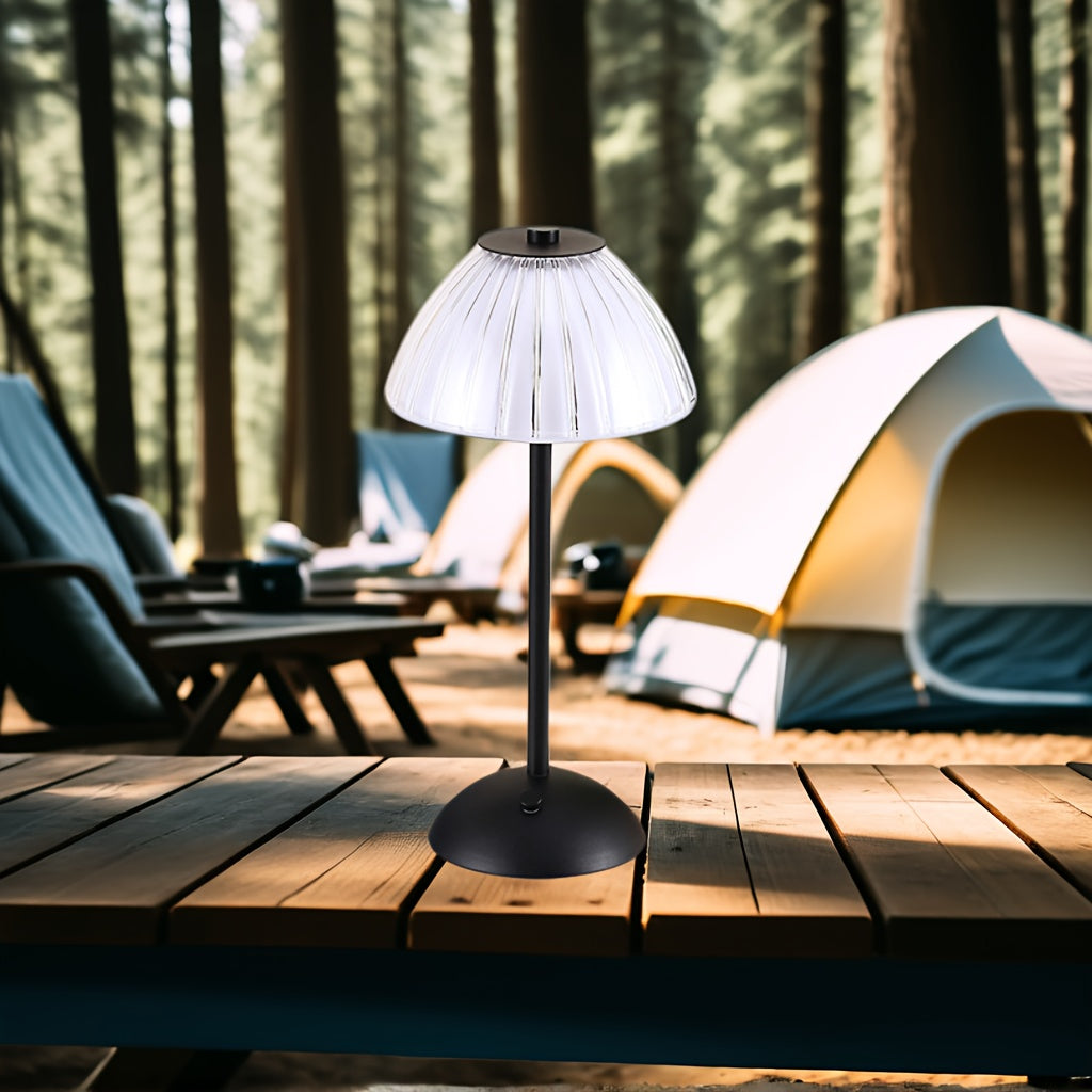 Dimmbare LED Tischlampe mit Kristallschirm für Innenräume