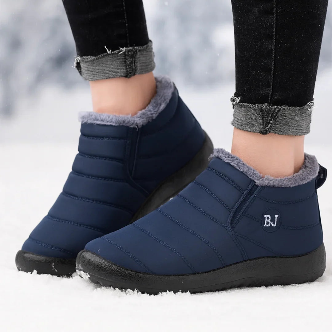 Damen Winterstiefel wasserabweisend mit Plüschfutter und Antirutschsohle