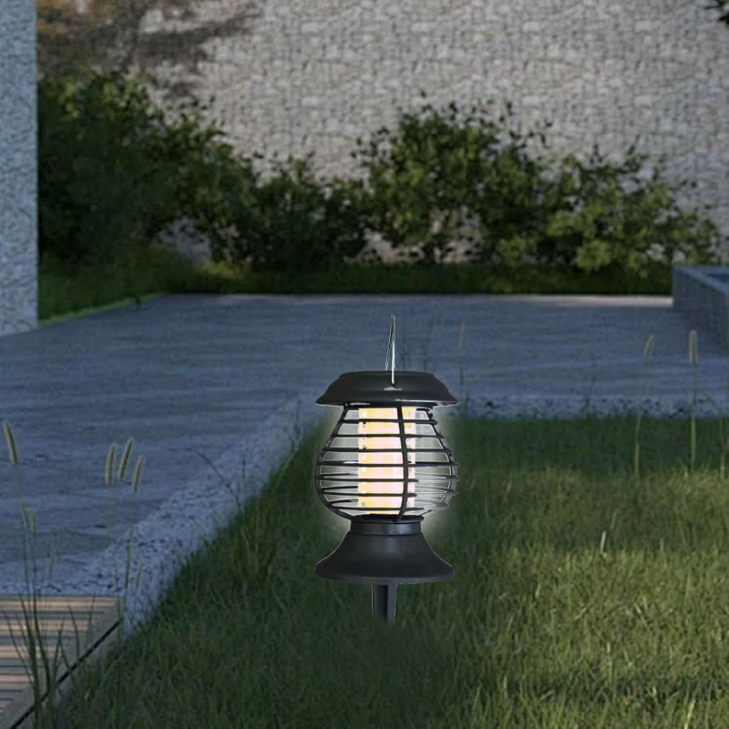 Solar-powered insect lamp - mosquito protection without chemicals