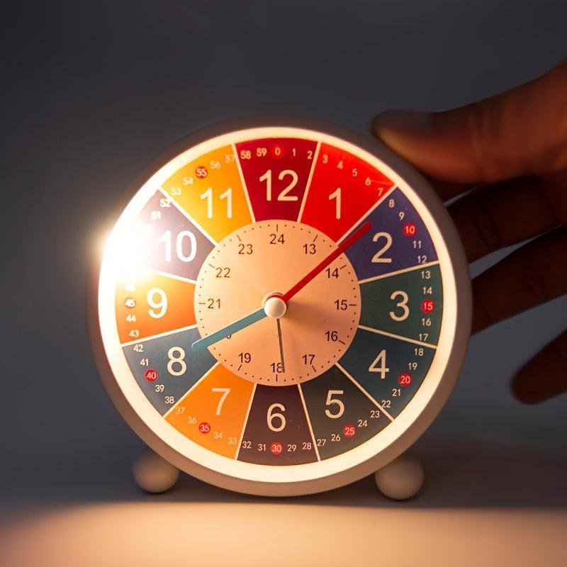 Learning clock for children – Colorful children's alarm clock with a silent movement