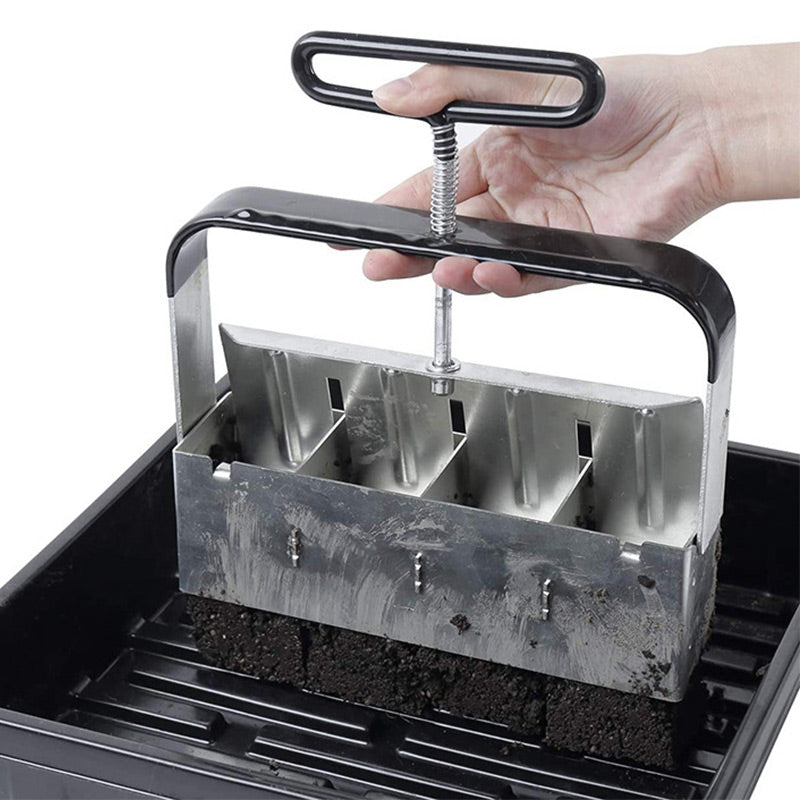 Erd-Blockpresse aus Edelstahl – Plastikfreie Anzucht leicht gemacht product image 2