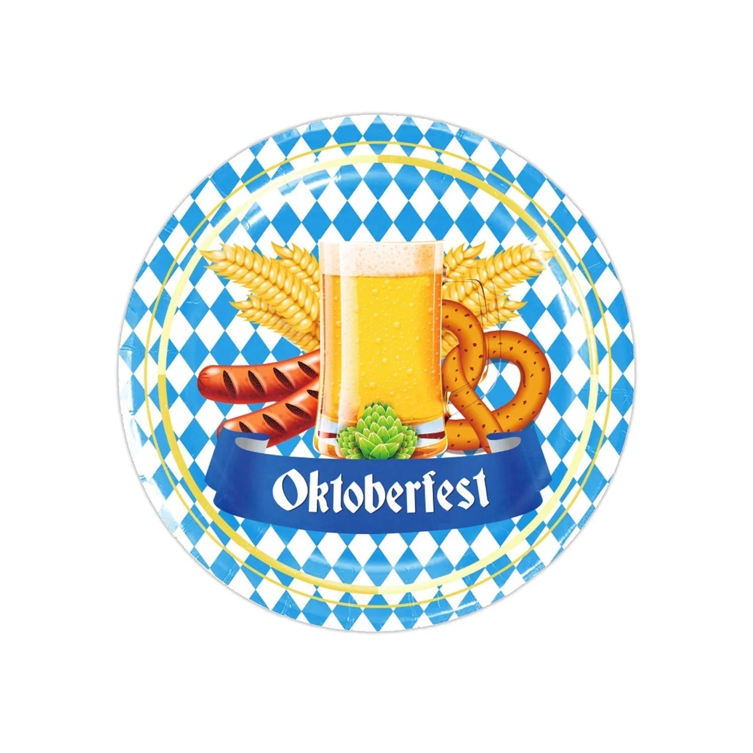 Disposable Party Tableware Oktoberfest Design for 12 People
