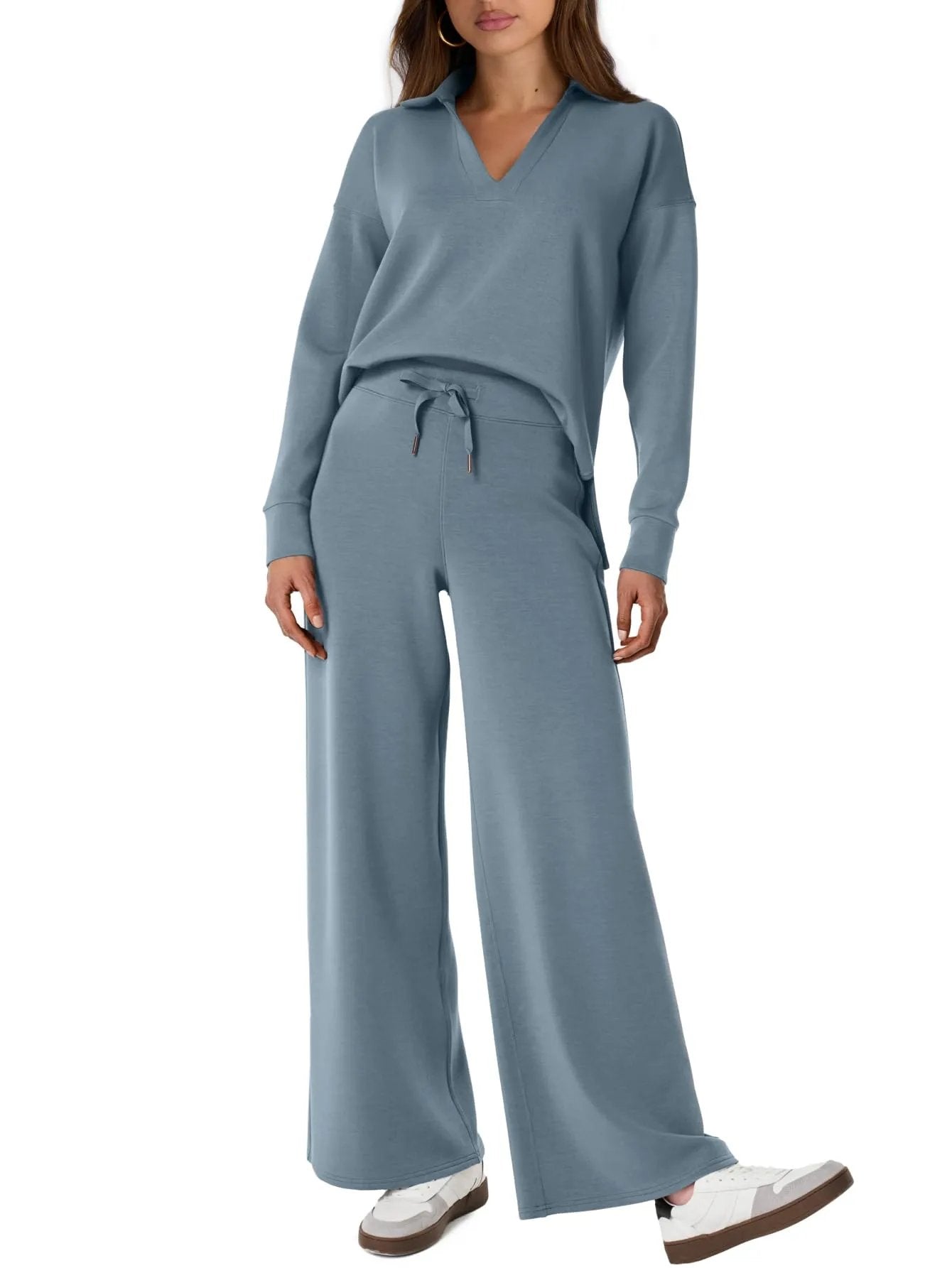 Damen Zweiteiler Set Langarm Hose Freizeit Outfit product image 4