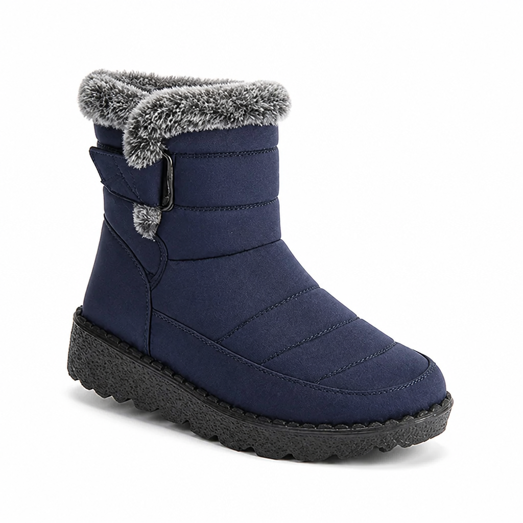 Wasserdichte Damen Winterstiefel mit Plüschfutter und Rutschfester Sohle