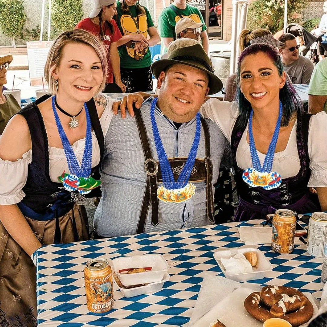 Oktoberfest Necklace Set with Bavarian Pendants – 21 Pieces