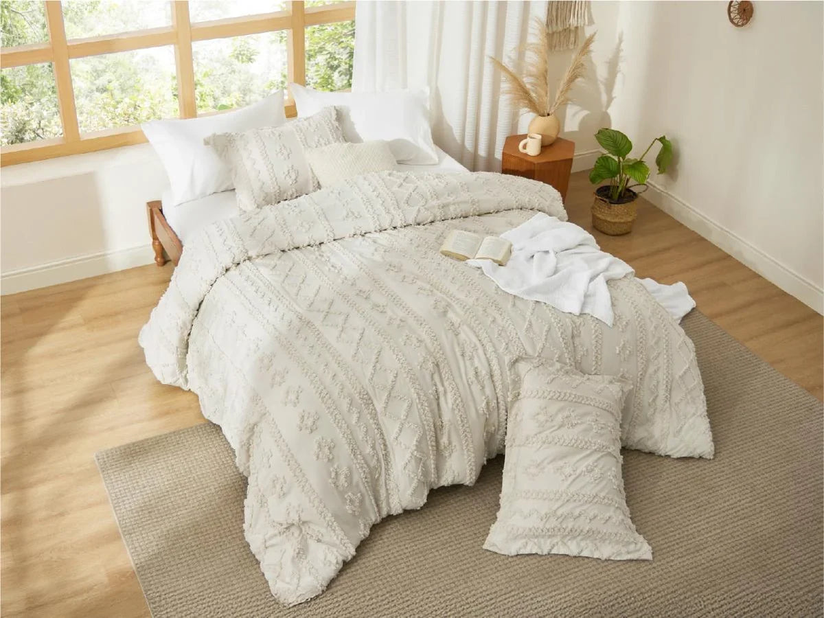 Tufted Boho bedding set – soft blanket for every season