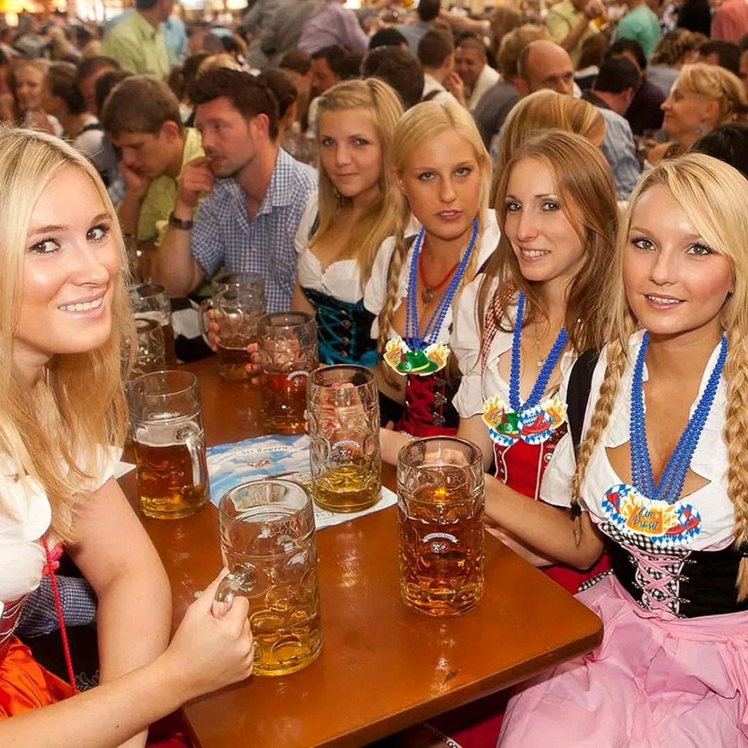 Oktoberfest Necklace Set with Bavarian Pendants – 21 Pieces