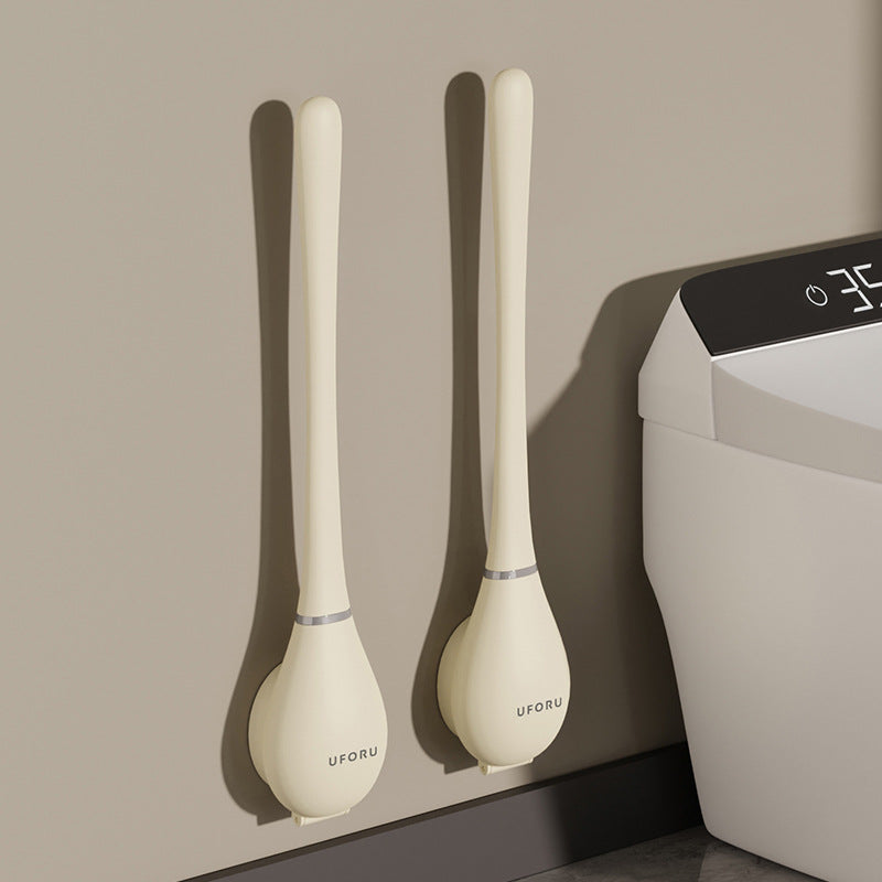 Silicone toilet brush - hygienic, flexible, and wall-mountable