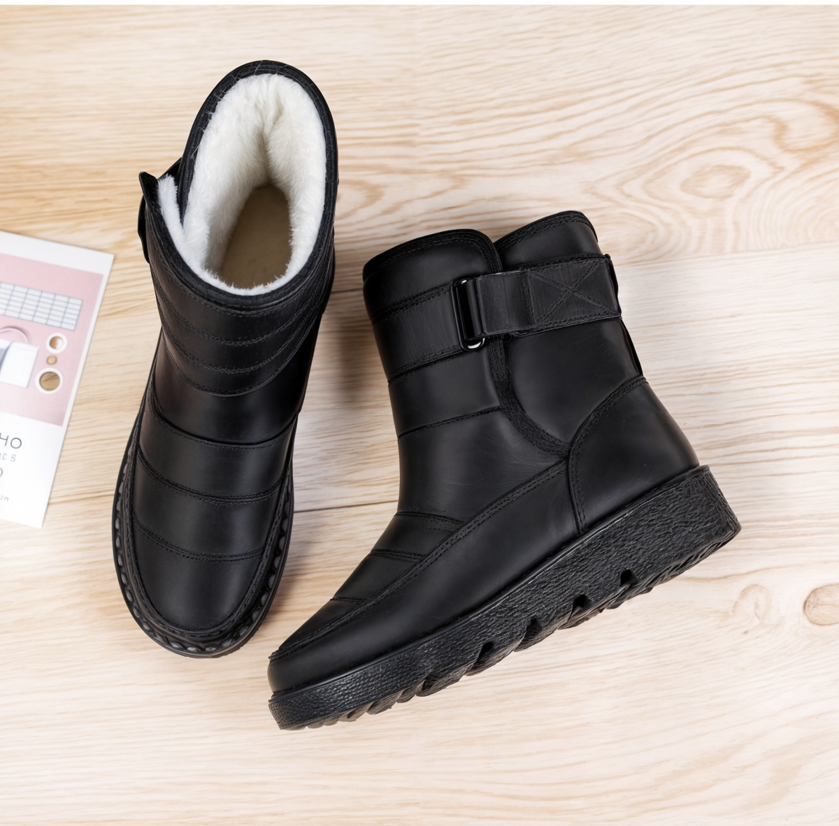 Damen Winterstiefel Wasserdicht mit Warmfutter und Antirutschsohle