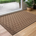 Doormat with geometric pattern and non-slip backing