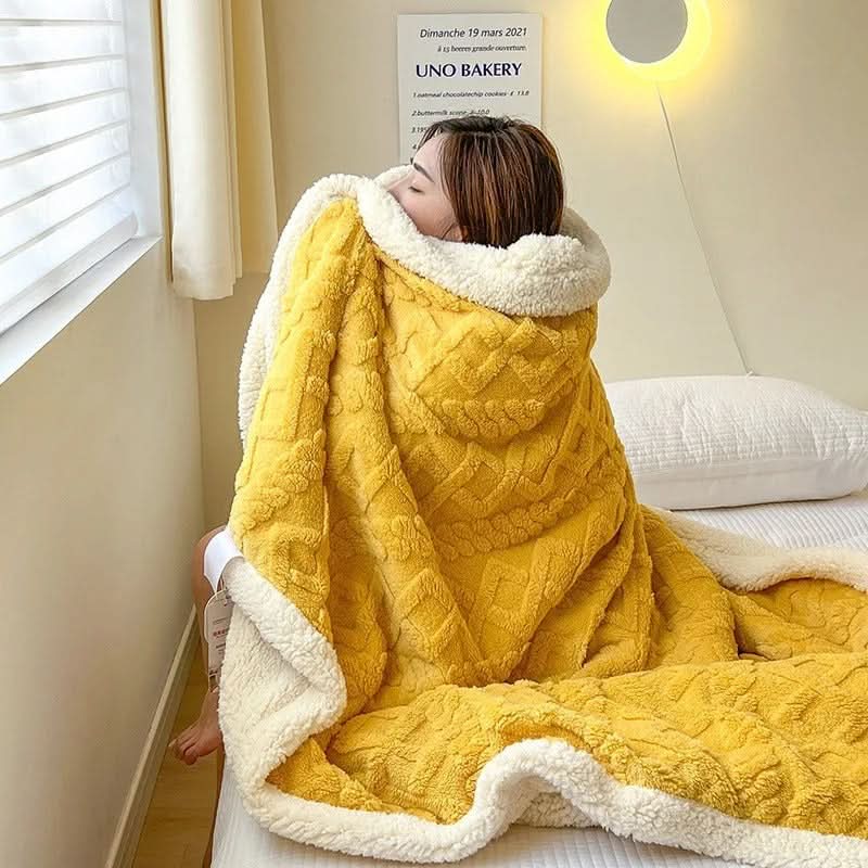 Lammwolle Fleece Winterdecke – warm, weich und leicht