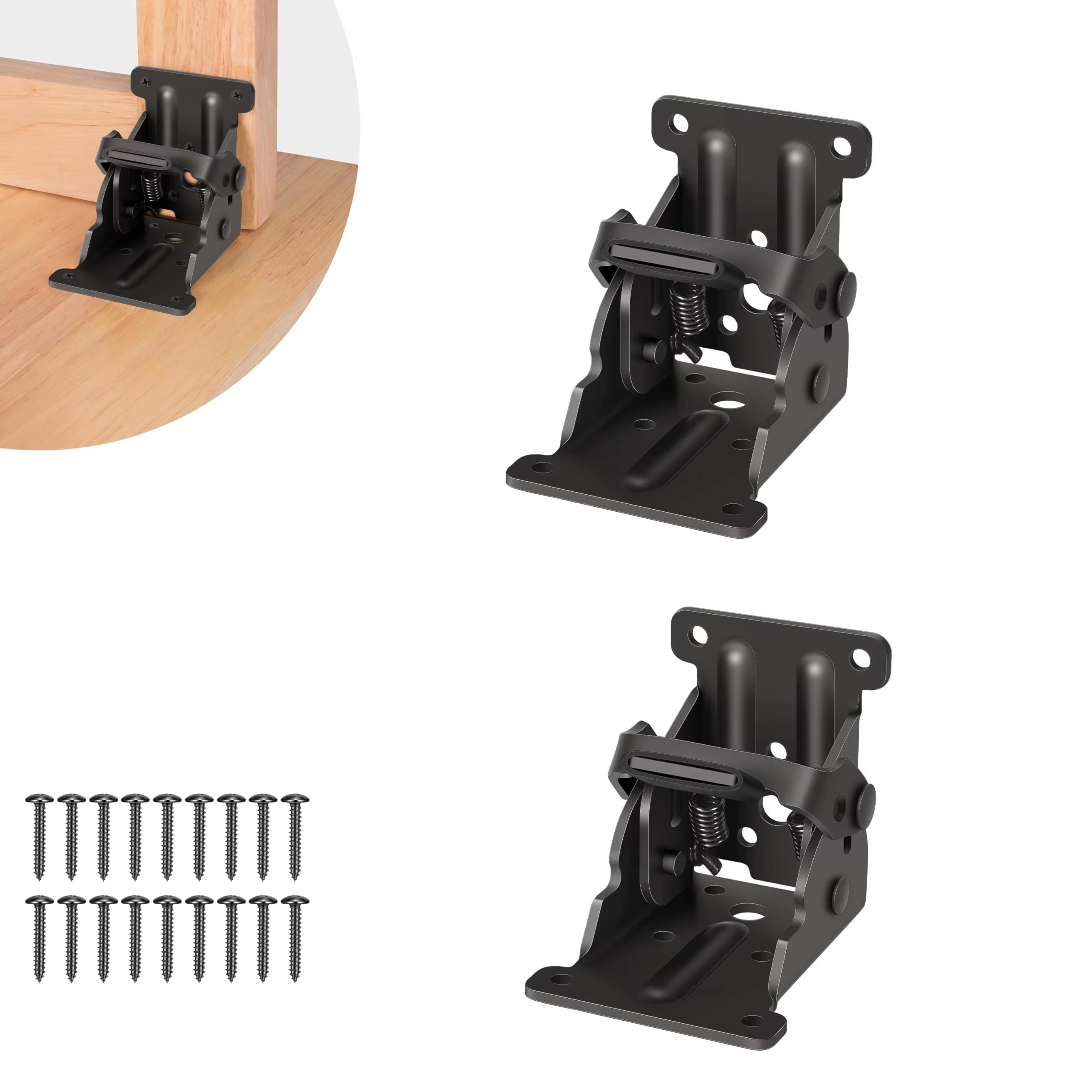 Stahl Klapptischbeschlag selbstverriegelnd bis 225 kg – 2er-Set