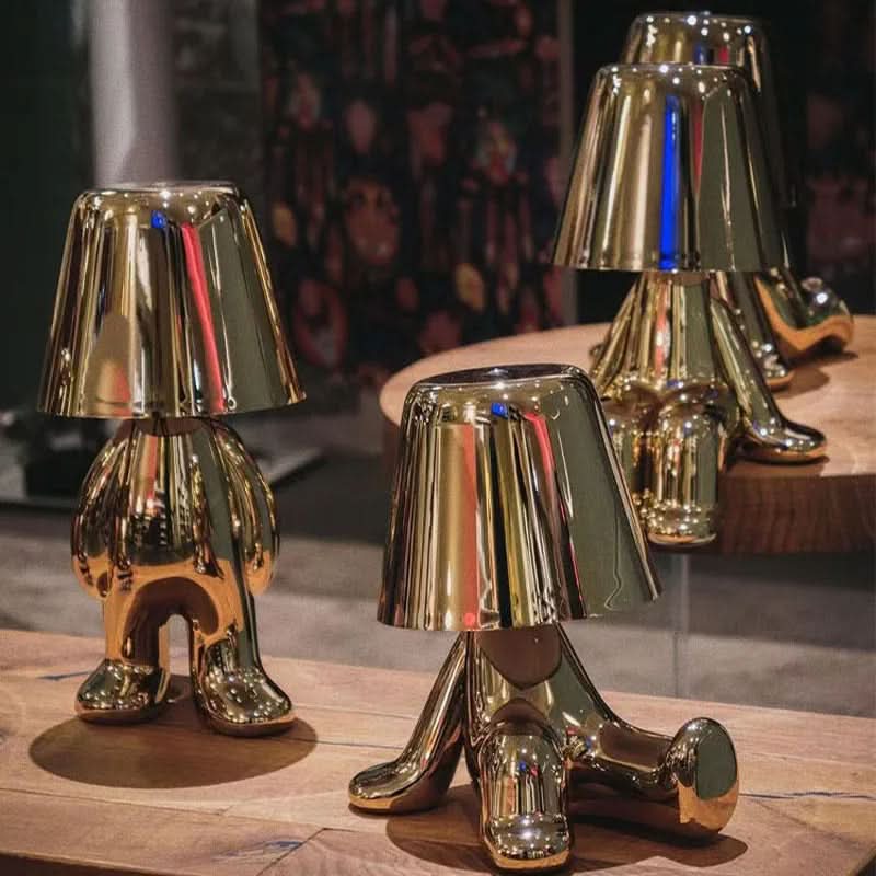 Dimmable LED table lamp made of metal and acrylic - modern design