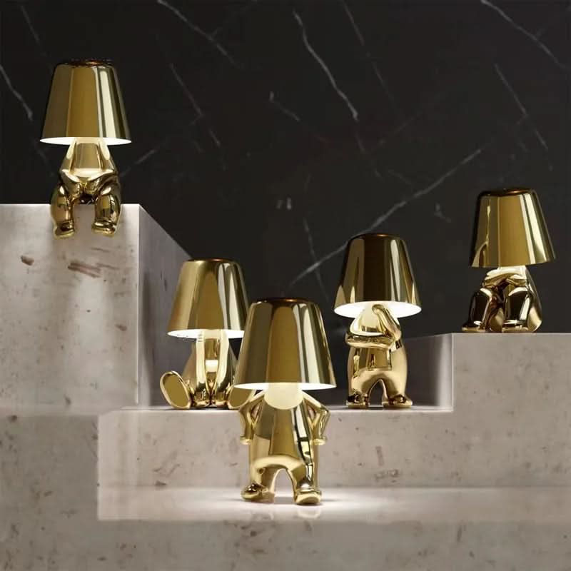 Dimmable LED table lamp made of metal and acrylic - modern design