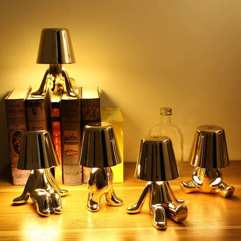 Dimmable LED table lamp made of metal and acrylic - modern design