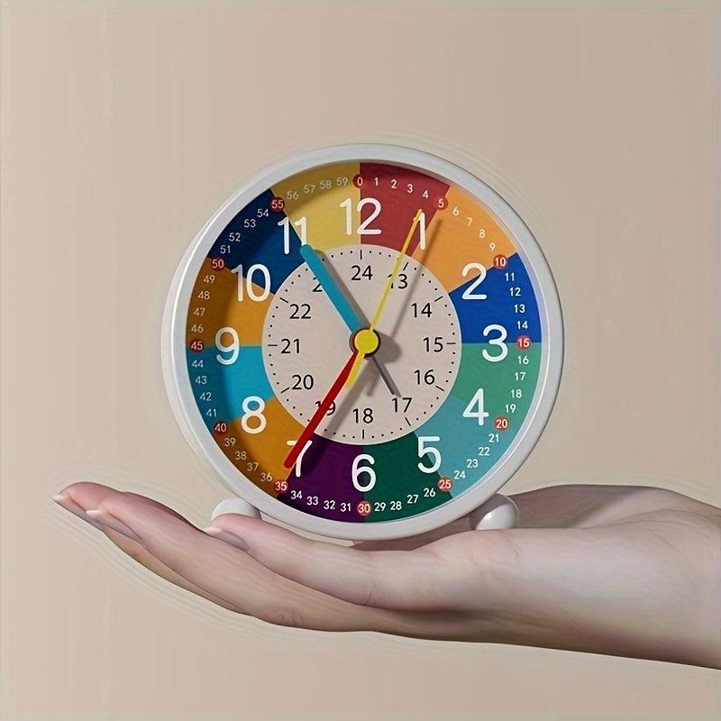 Learning clock for children – Colorful children's alarm clock with a silent movement