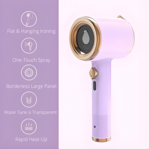 Compact Travel Iron with Steam Function for On-the-Go Use