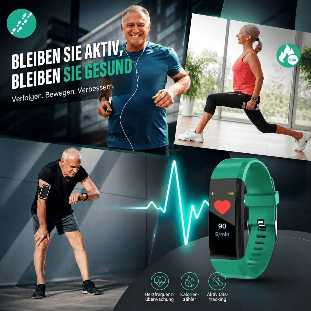 Smartwatch with large display - easy to read for seniors
