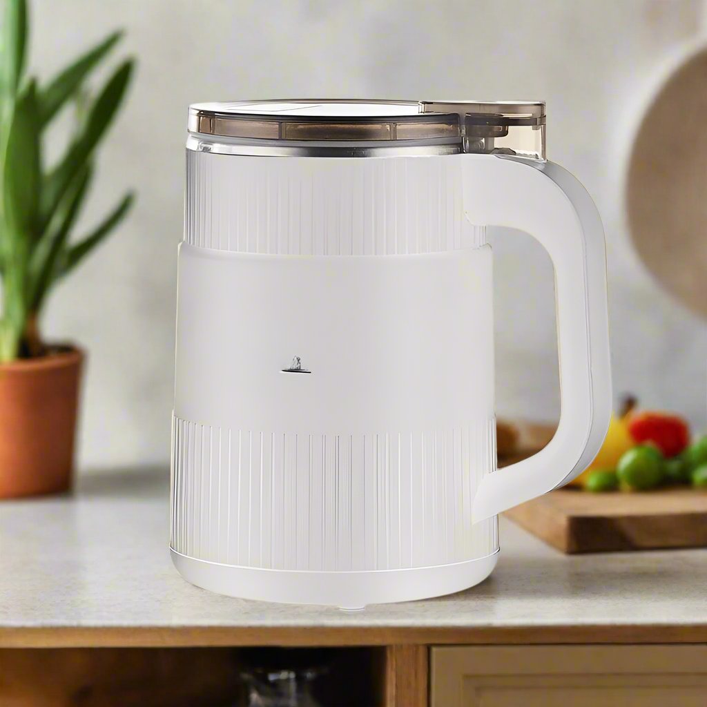 Electric grain mill for flour, seeds and beans