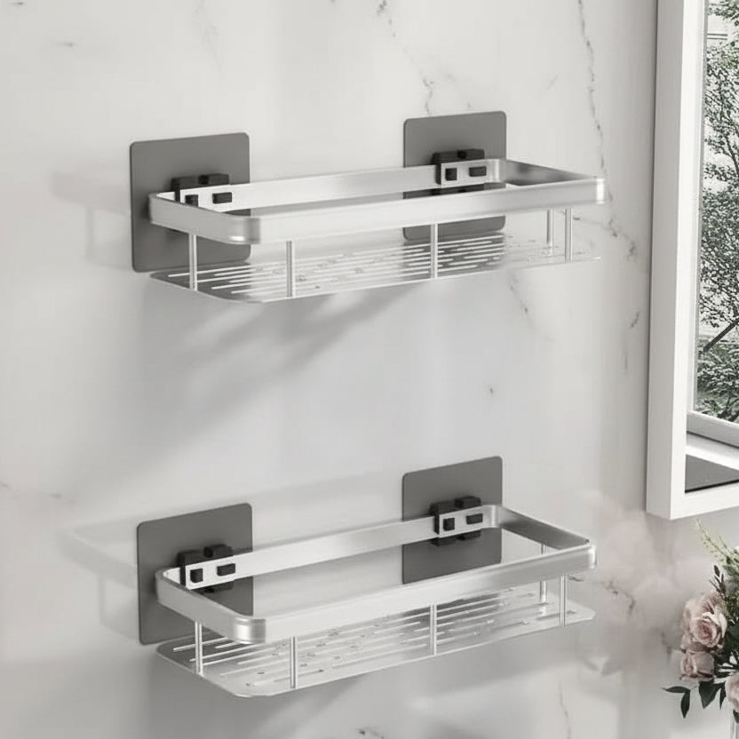 Self-Adhesive Shower Shelf Without Drilling – Corner Shelf for Bathroom