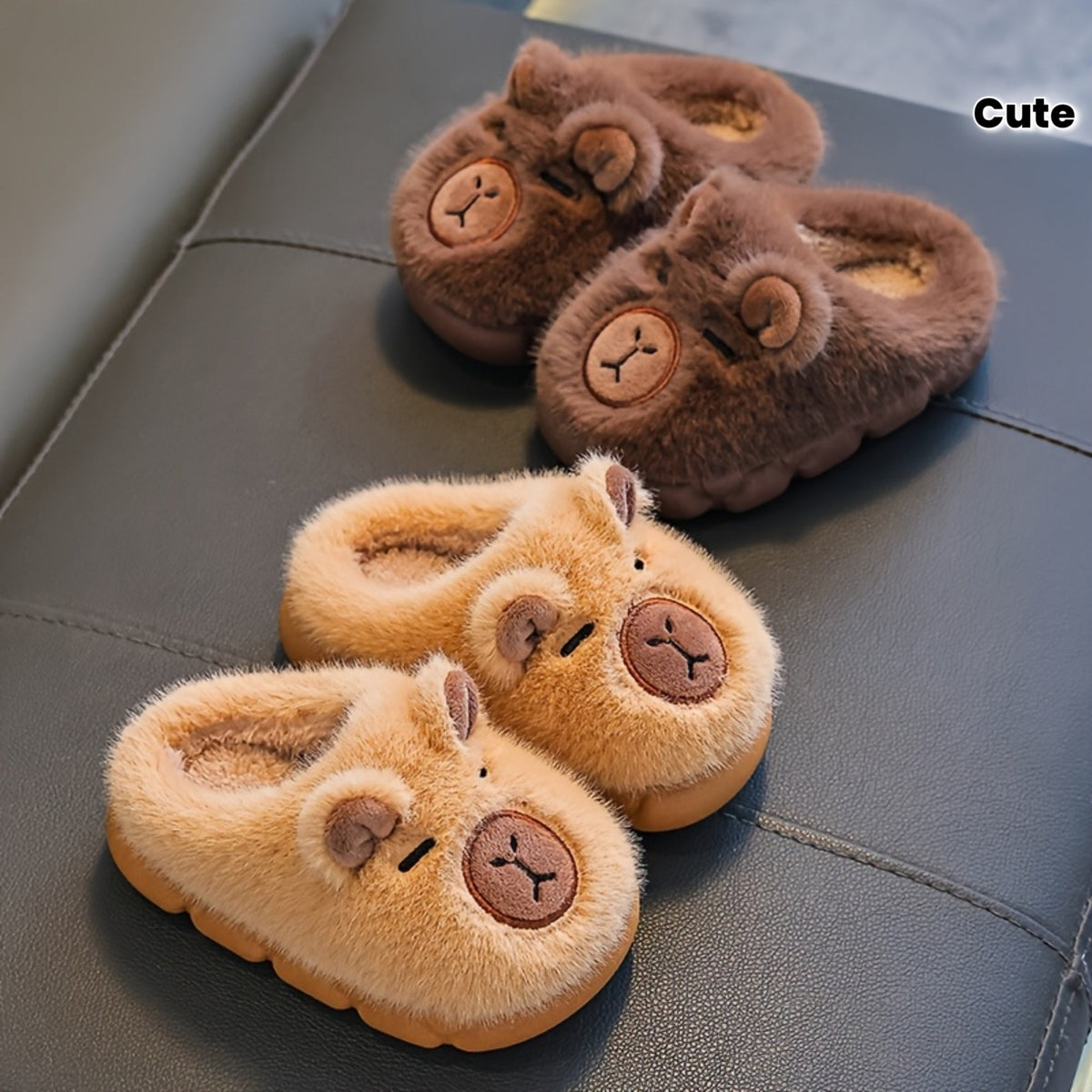 Kinder-Hausschuhe mit Fleece-Futter und Antirutschsohle