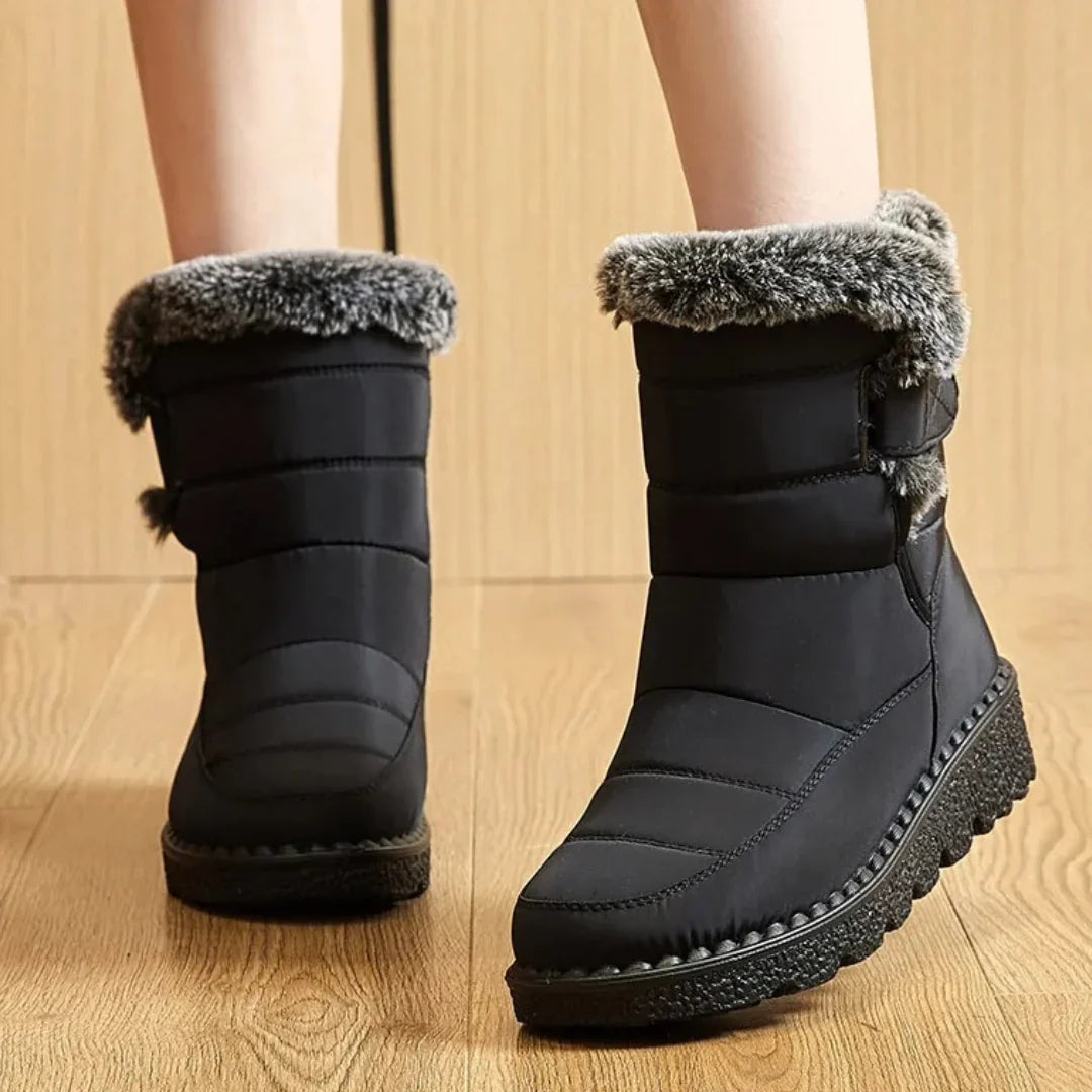 Lined women's winter boots - water-repellent & slip-resistant