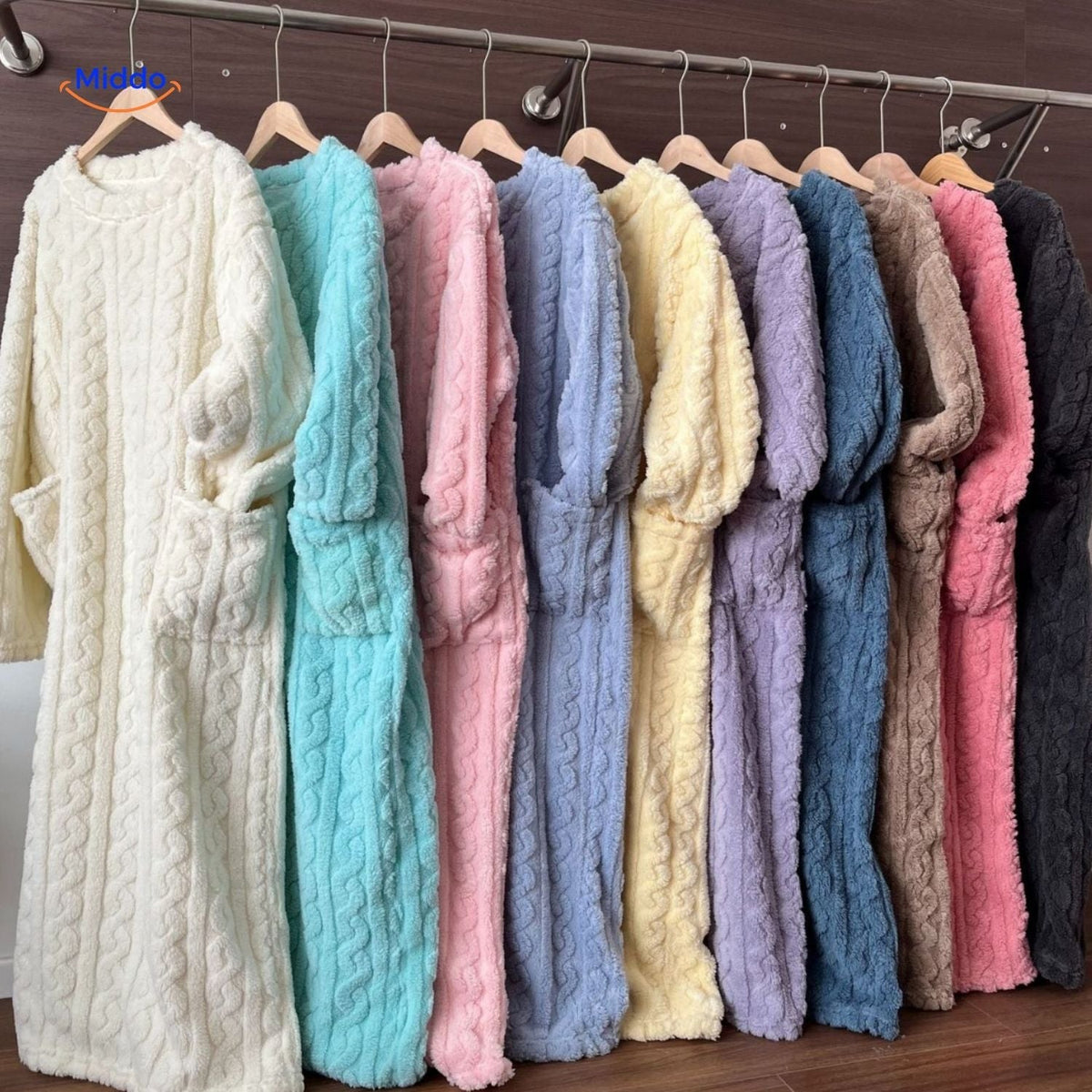 Fleece blanket dress - cozy, warm, and free to move