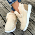 Damen Hausschuhe mit Plüschfutter und Antirutschsohle