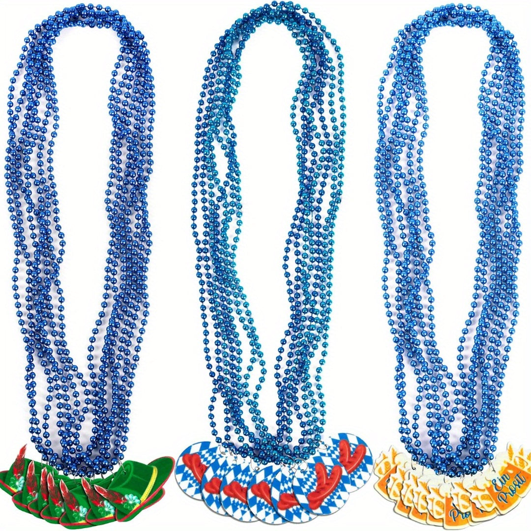 Oktoberfest Necklace Set with Bavarian Pendants – 21 Pieces
