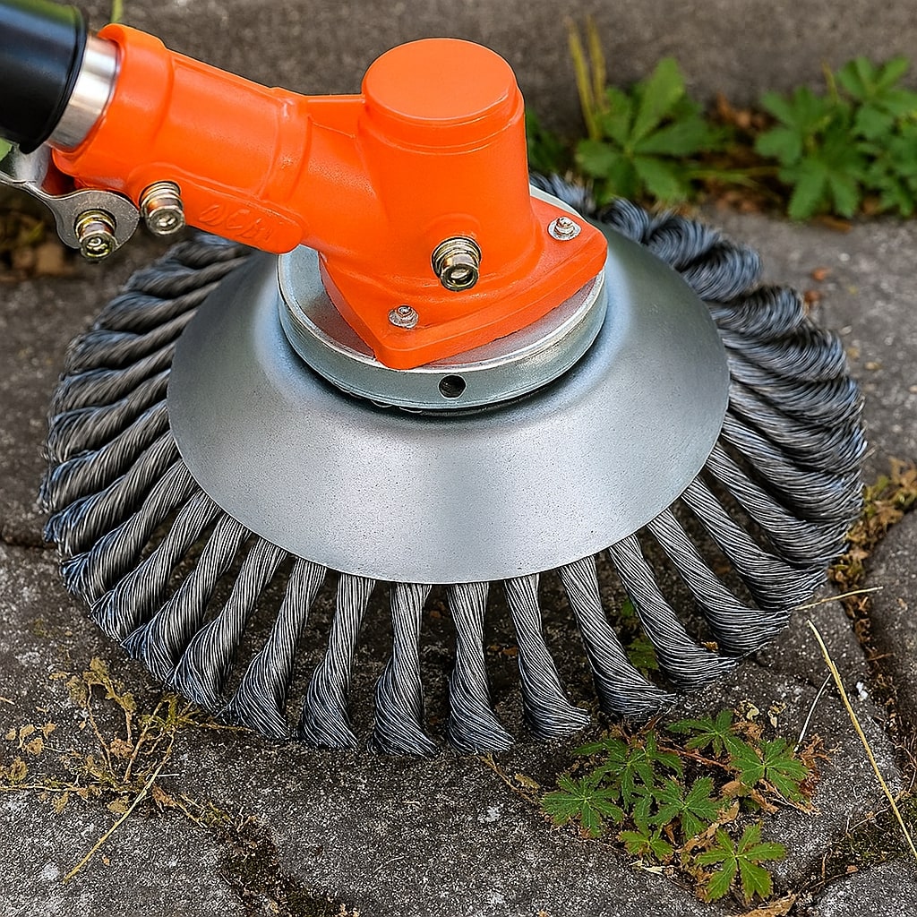 Stahlbürsten-Trimmerkopf – Unkraut & Moos direkt an der Wurzel entfernen product image 5