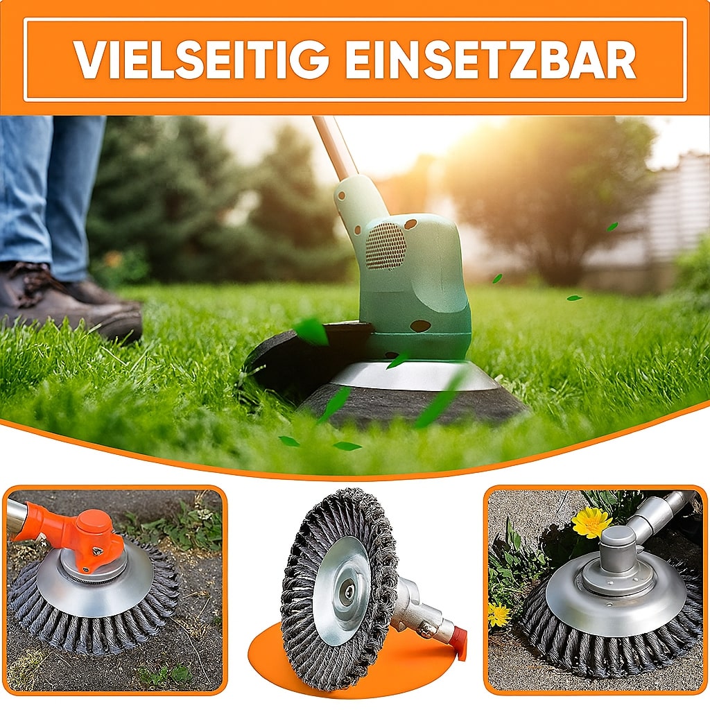 Stahlbürsten-Trimmerkopf – Unkraut & Moos direkt an der Wurzel entfernen product image 4