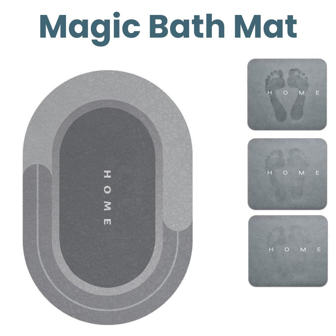 Non-slip, absorbent bathroom mat – quick-drying