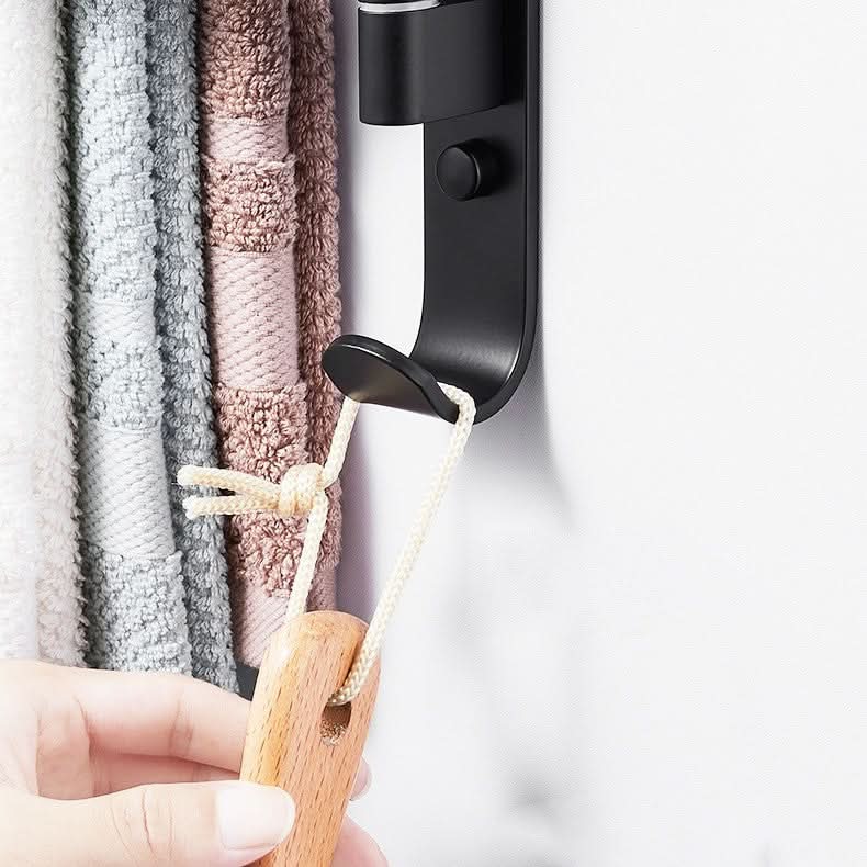 Handtuchhalter mit 2 Armen – platzsparend für die Wand