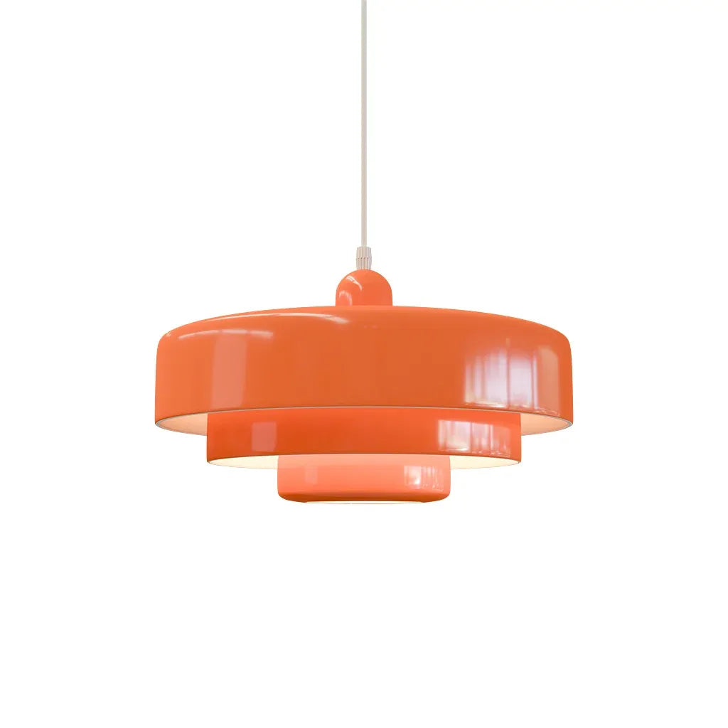Three-Layer Disc Pendant Light in Macaron Design