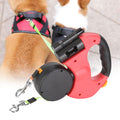 Doppelte Einzieh-Hundeleine mit LED-Taschenlampe – Zwei Hunde gleichzeitig führen product image 1