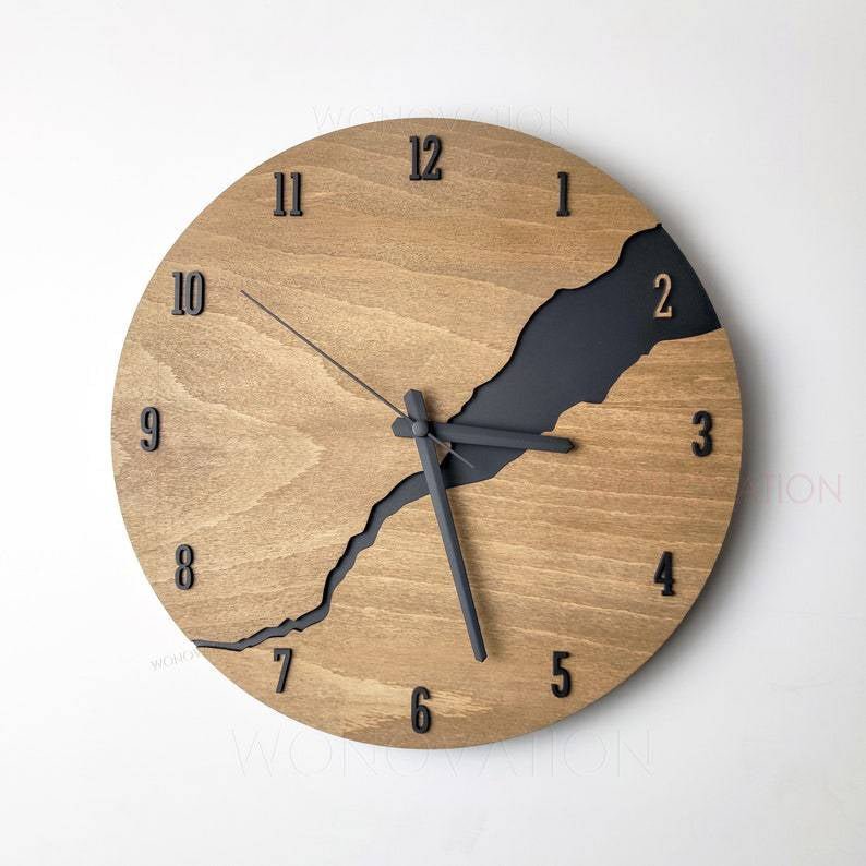 Minimalist wooden wall clock – wooden wall clock for every room