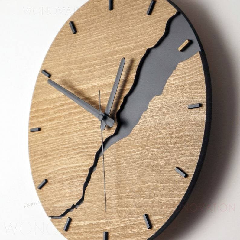 Minimalist wooden wall clock – wooden wall clock for every room